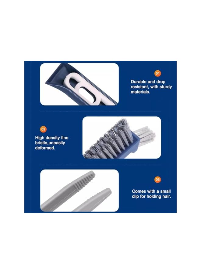 promass Pot Pan and Dish Brush,White Handle Flexible Brush Versatile Cleaning Tools with Long Lasting Bristles Kitchen Brush,2Pack White - Image 2