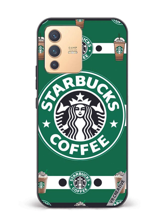 VR CREATIVE Protective Case Cover For Vivo V23 5G Starbucks 4 Design Multicolour - Image 1