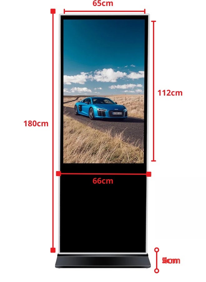 Smart Techo 50"Floor standing Digital Signage IR touch, Android 12, 2G+32G,3 USB LG panel,400nits  - Image 3