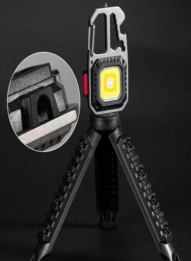XROLAND Lamp Holder 2pcs Portable Camp Stand Adjustable Height Camping Flashlight Tripod Working Light Bracket for Outdoor Activity, As the Picture Shows - Image 4