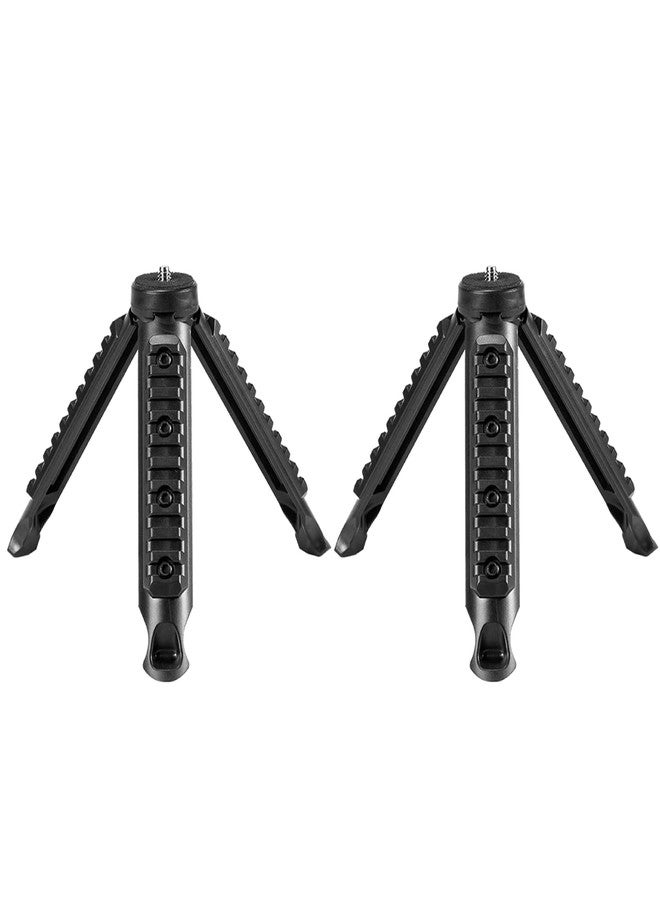 XROLAND Lamp Holder 2pcs Portable Camp Stand Adjustable Height Camping Flashlight Tripod Working Light Bracket for Outdoor Activity, As the Picture Shows - Image 1