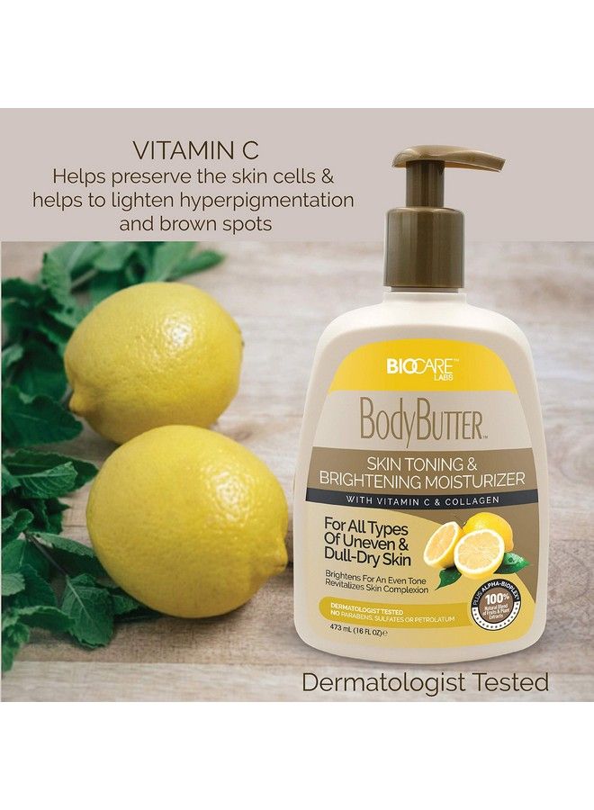 Biocare Labs Moisturizing Body Butter Body Cream With Vitamin C Collagen Instantly Penetrates And Deeply Renews Skin Lotion Designed For Uneven Skin Tones Body Butter For Skin Wrinkles & Fine Lines - Image 4