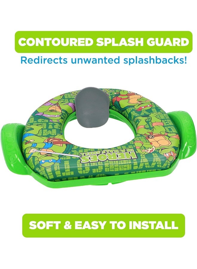 Nickelodeon TMNT "Half Shell" Soft Potty Seat and Potty Training Seat - Soft Cushion, Baby Potty Training, Safe, Easy to Clean - Image 2