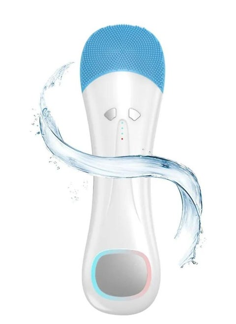 Facial Cleansing Brush Waterproof Electric Reachargeable Face Cleansing Brush Device for Deep Cleaning Gentle Skin Care Brush