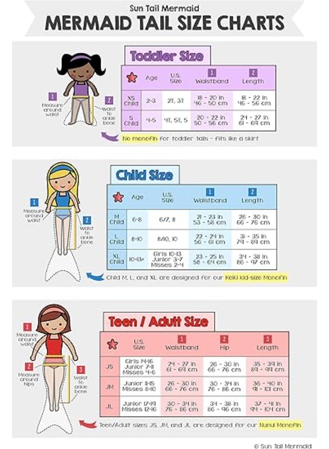 NIBEMINENT Mermaid children's swimsuit, girls' mermaid swimsuit, swimsuit three-piece set, children's mermaid swimsuit - Image 2