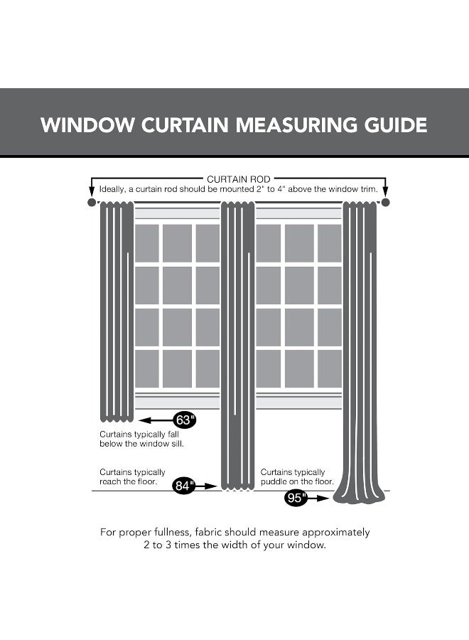 Sun Zero Easton Energy Saving Blackout Tab Top Curtain Panel 40 x 84 Chocolate - Image 4