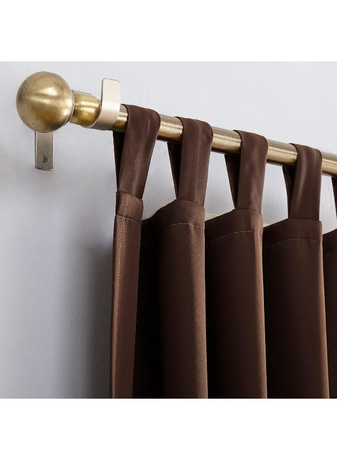 Sun Zero Easton Energy Saving Blackout Tab Top Curtain Panel 40 x 84 Chocolate - Image 3