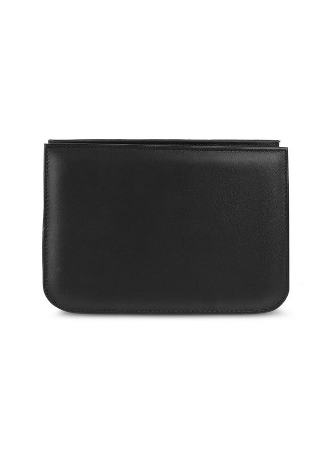 Mochi Women's Black Fashionable Faux Leather Sling Bag (66-363) - Image 4