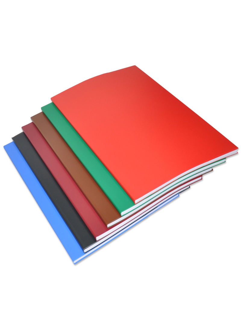 FIS 6-Piece FIS PVC Cover Note Book, 96 Sheets, 192 pages, Single Line, Assorted Colour - FSNBFS2QPVCASST - Image 2