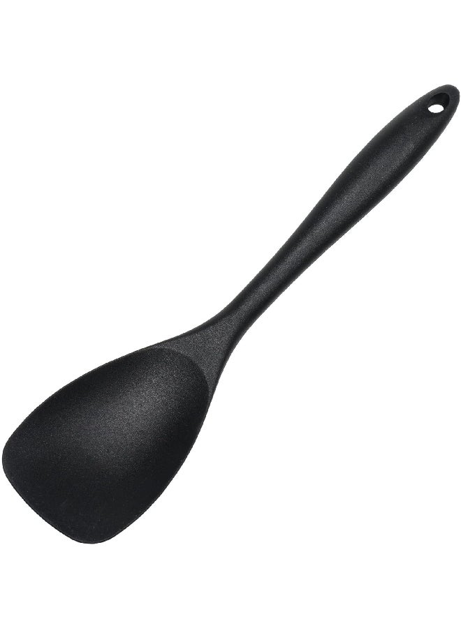 Chef Craft Premium Dishwasher Safe Silicone Spoon Spatula Black 11.5inch 13667 - Image 1