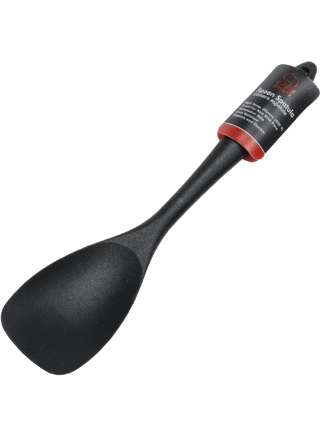 Chef Craft Premium Dishwasher Safe Silicone Spoon Spatula Black 11.5inch 13667
