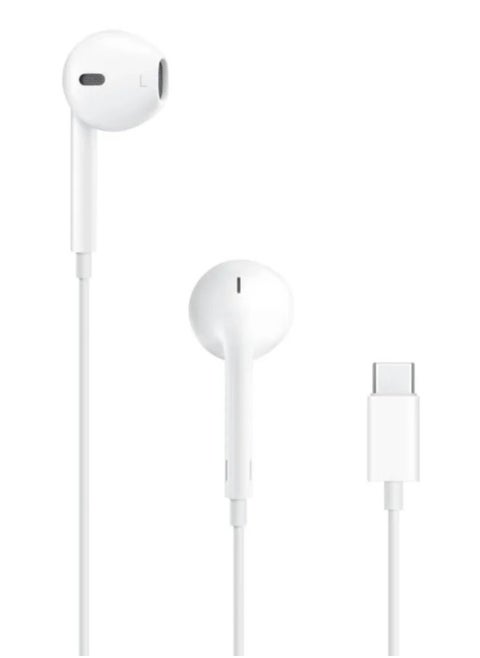 Earpods with USB C Wired Earbuds with Microphone & Volume Control, In-ear Headphones for iPhone 15 Pro Max, iPad Pro/Air, Samsung (White)