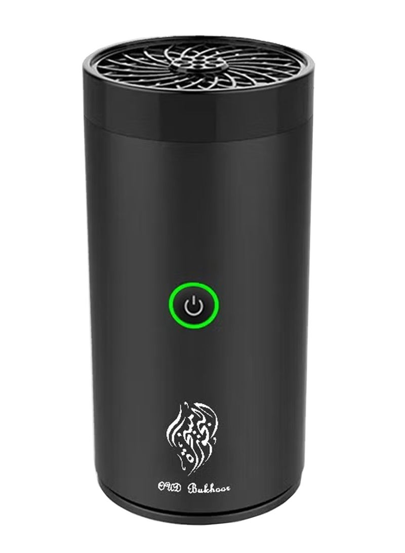 Oud Bukhoor Usb Type-C Rechargeable Car Power Burner Black - Image 1