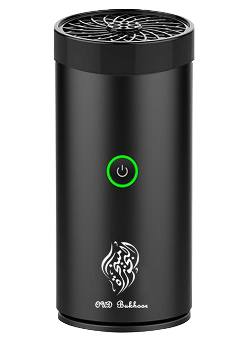 Oud Bukhoor Usb Type-C Rechargeable Car Power Burner Black - Image 2