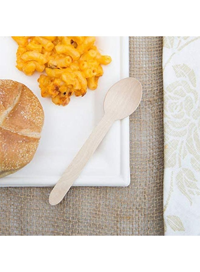 SNH Packing Disposable Wooden Spoon - Heavyweight Disposable Knife, Heavy Duty Cutlery - Wooden Utensils - Perfect For Parties And Restaurants - 50 Pieces.  - Image 3