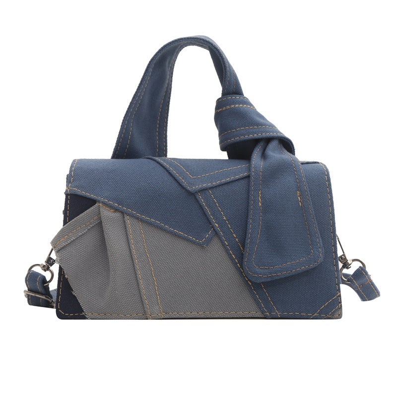 Denim Patchwork Korean Shoulder Bag 2024 - Image 5