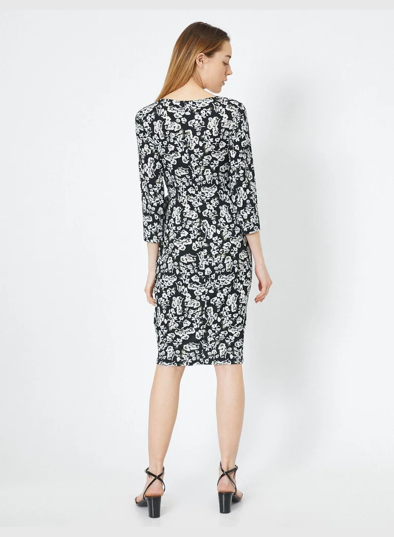 KOTON Floral Sheath Dress