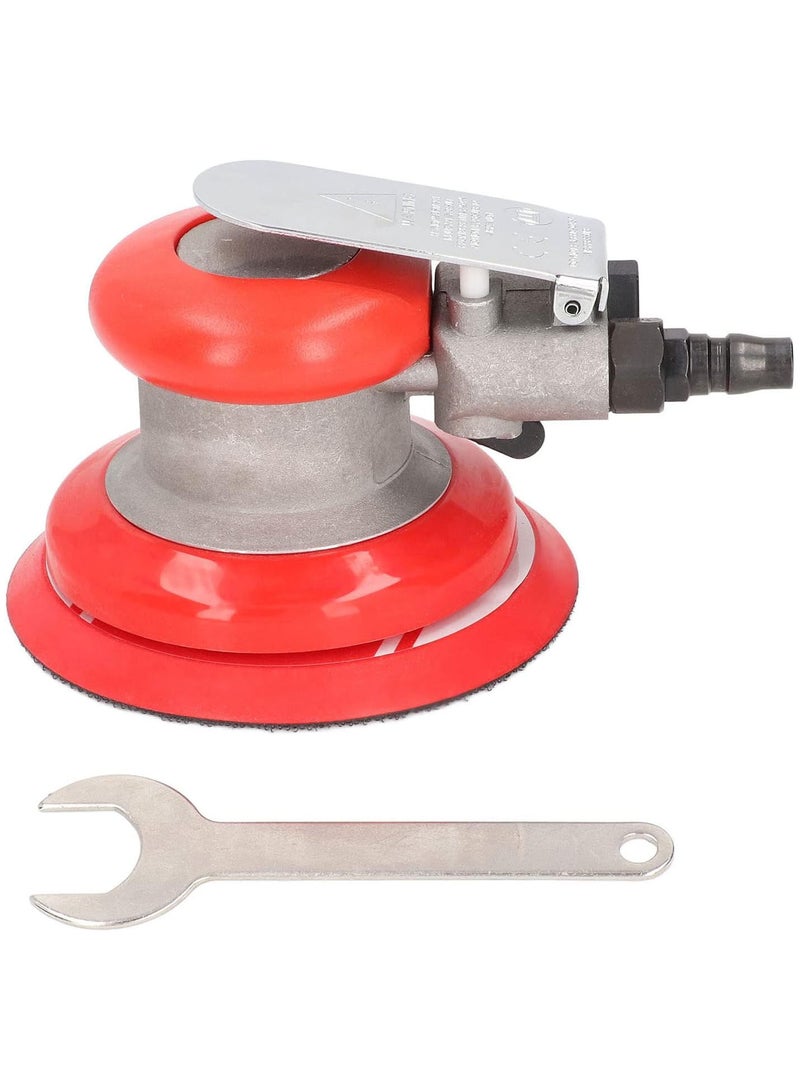 GGOOT Air Random Orbital Sander, 5in Air Orbital Sander Pneumatic Polisher Sandpaper Palm Sanding Machine for Car Furniture Detail Sanding Polishing - Image 1