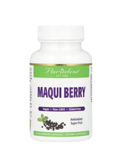 Paradise Herbs Paradise Herbs, Maqui Berry, 400 mg, 60 Vegetarian Capsules  - Image 1