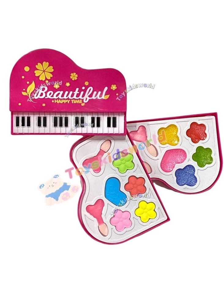 مكياج البنات على شكل بيانو – لأن الجمال يبدأ باللعب!   علبة مكياج مميزة للأطفال تجمع بين التسلية والأناقة في تصميم بيانو موسيقي جذاب! - Image 1