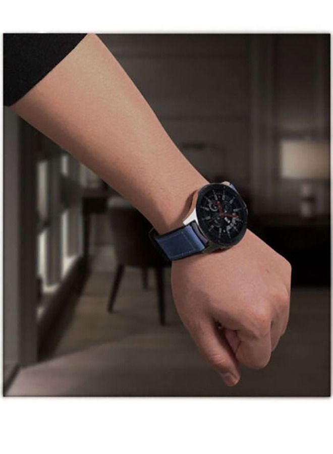 O Ozone Leather Band Compatible With Samsung Galaxy Watch3 45mm or Galaxy Watch 46mm or Gear S3 Frontier or Classic or Watch GT 2 46mm Bands 22mm Quick Release Soft Leather Strap For Men Women - Red - Image 5