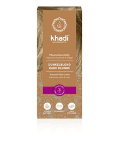 Khadi Dark Blonde Natural Hair Color Plant Based Hair Dye For Matte To Dark Ash Blonde 100% Herbal Vegan Ppd & Chemical Free Natural Cosmetic For Healthy Hair 3.5 Oz  - Image 1