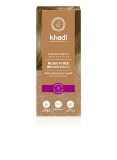 Khadi Dark Blonde Natural Hair Color Plant Based Hair Dye For Matte To Dark Ash Blonde 100% Herbal Vegan Ppd & Chemical Free Natural Cosmetic For Healthy Hair 3.5 Oz  - Image 2