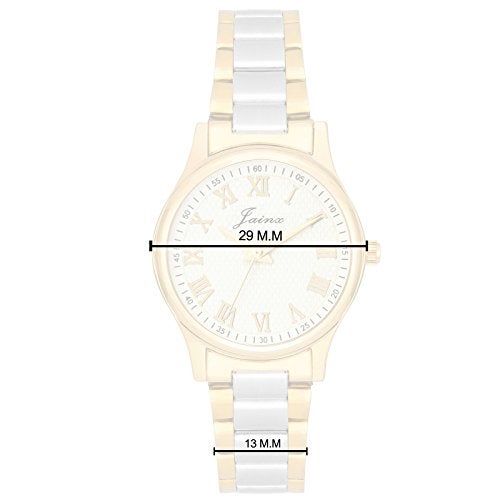jainx Premium Golden Chain Analog Wrist Watch for Women - JW1201 - Image 3