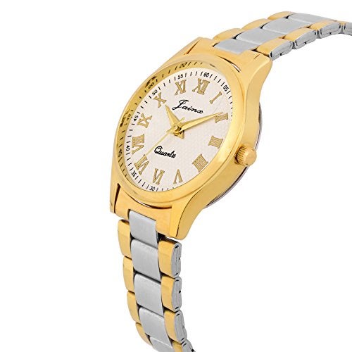jainx Premium Golden Chain Analog Wrist Watch for Women - JW1201 - Image 2