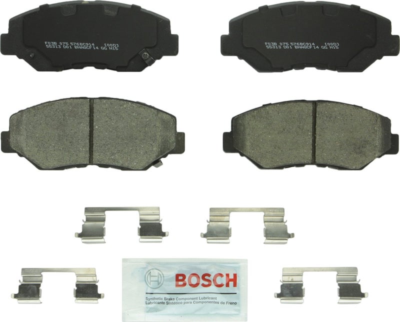 BOSCH BC914 QuietCast Premium Ceramic Disc Brake Pad Set - Compatible with Select Acura ILX; Honda Accord, Civic, CR-V, Element, Fit; FRONT - Image 3