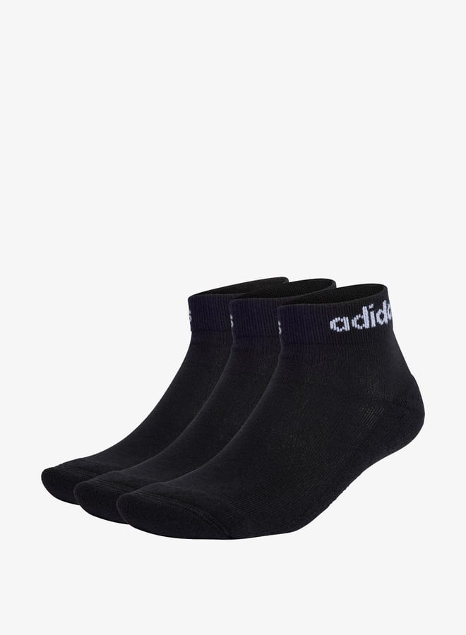 Adidas Men'S Linear Ankle Length Sports Socks - Ic1303 - Image 1