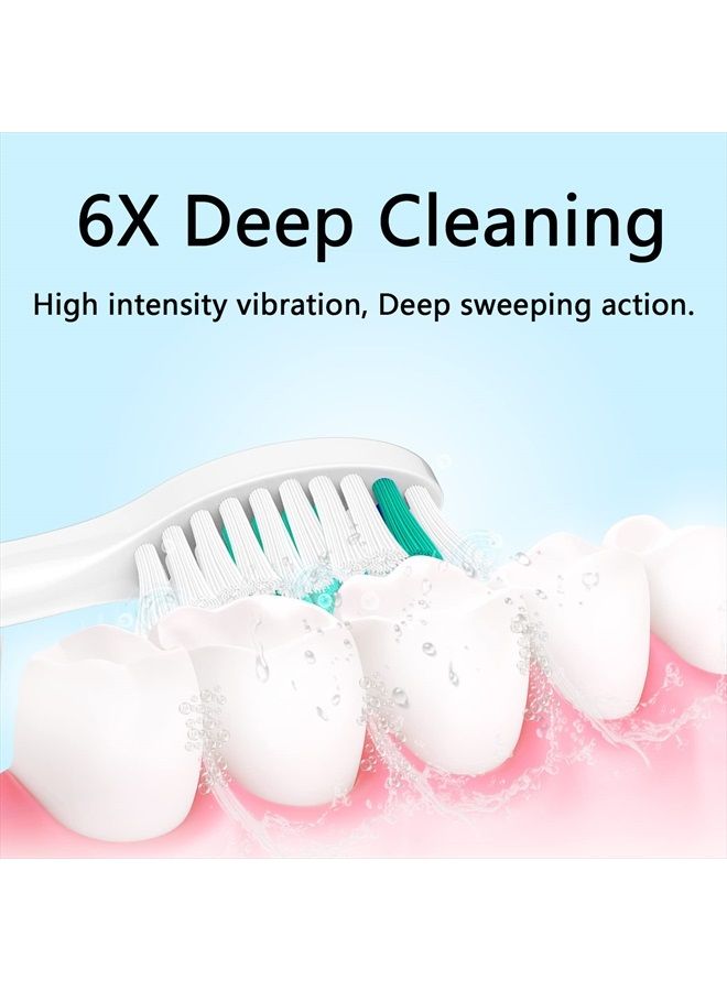 Aoremon Replacement Toothbrush Heads Compatible with Philips sonicare E-Series, 6 Pack Replacement Brush Heads Come with Caps - Image 3