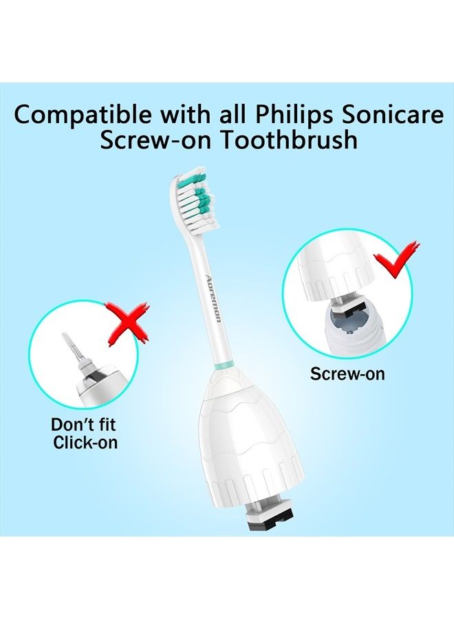 Aoremon Replacement Toothbrush Heads Compatible with Philips sonicare E-Series, 6 Pack Replacement Brush Heads Come with Caps - Image 2