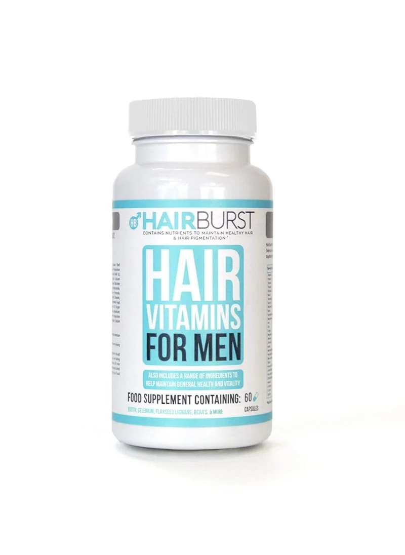 هيربرست Hair Vitamins for Men — Helps to Prevent Hair Loss - Mens Multivitamins Containing 30 Vitamins and Minerals Including Biotin