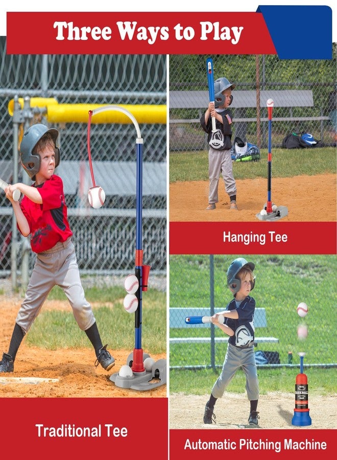 VROGTIK Adjustable T-Ball Set for Kids 3-8 | Outdoor Baseball Toy with Bat, Ball & Tee | Sports Gift for Toddlers & Boys in Backyards - Image 2