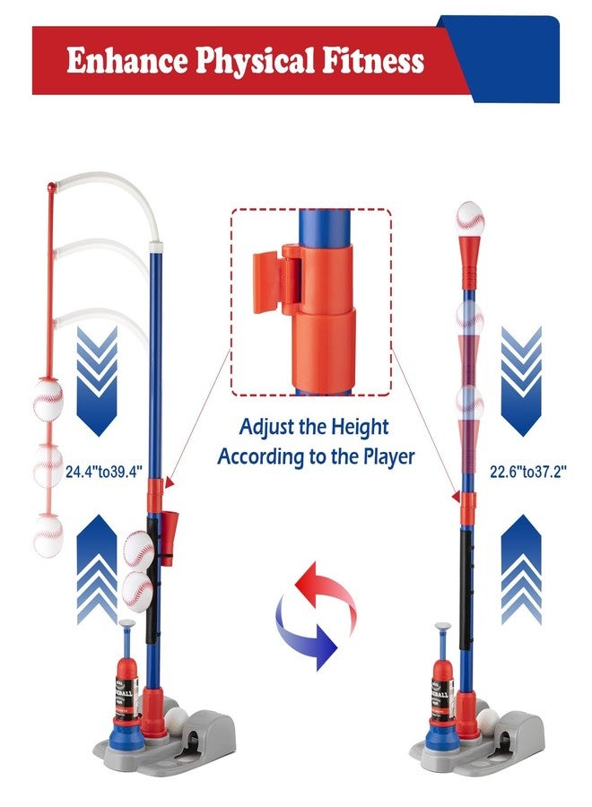 VROGTIK Adjustable T-Ball Set for Kids 3-8 | Outdoor Baseball Toy with Bat, Ball & Tee | Sports Gift for Toddlers & Boys in Backyards - Image 3