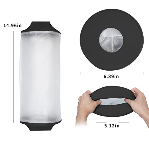 SUPERNIGHT Waterproof Knee Cast Cover for Shower, Adult PICC Line Covers for Knee, Watertight Reusable Cast Protector for Leg Surgeries Wound Bandage Black - Image 4