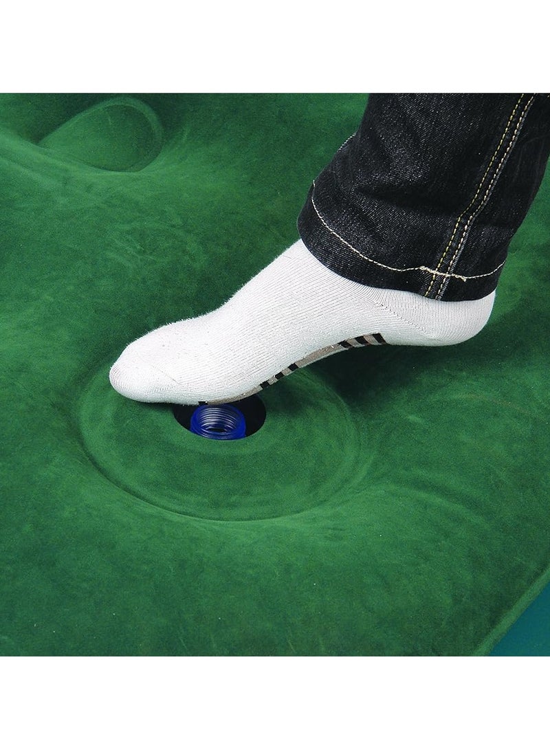 فول جوي مرتبة مخمل مبطنة مع مضخة قدم مدمجة - 191 × 75 × 22 سم - Image 5