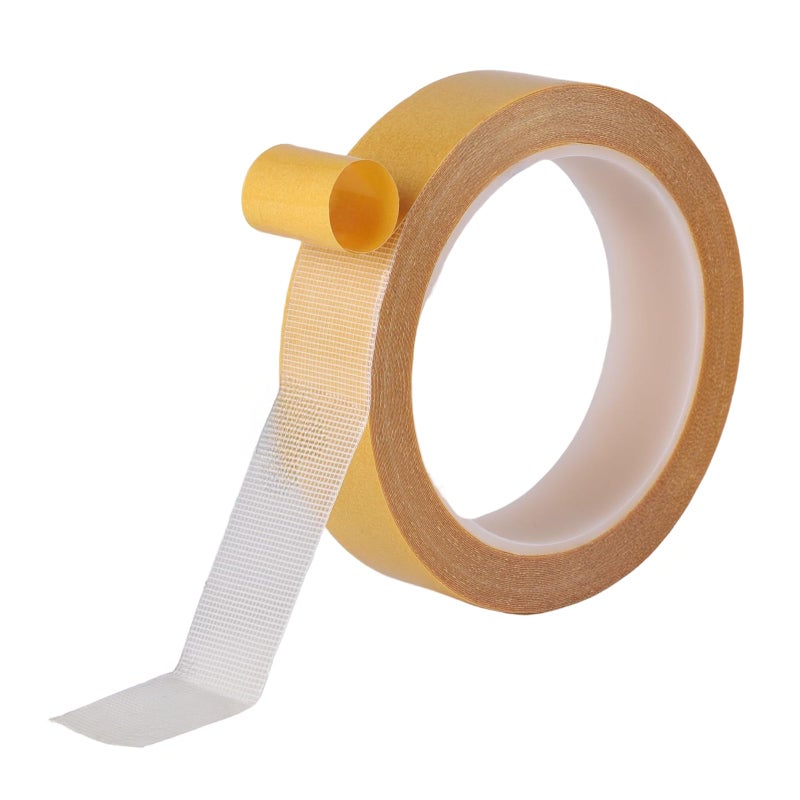 Kwtpsg Double Sided Fabric Tape Heavy Duty,Double Stick Carpet Tape,Fabric Tape Multifunctional Double Sided 1Inch x 33FT High Stickness Strong 2 Sided Tape 1 Rolls - Image 1