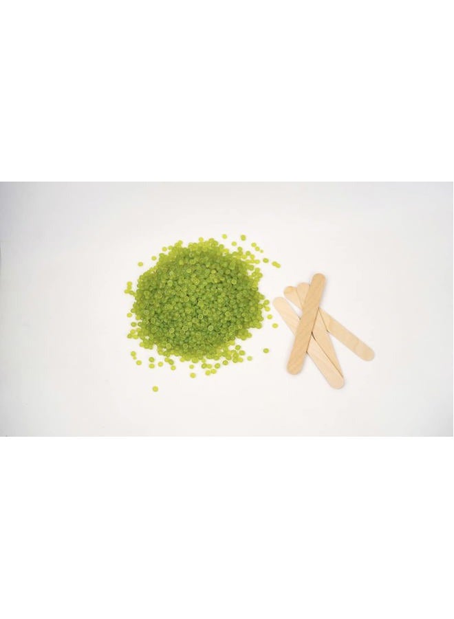 Huini 300 Count Salon Waxing Hair Removal Large Wooden Spatulas Wax Applicator 6 x 3/4in - Image 2