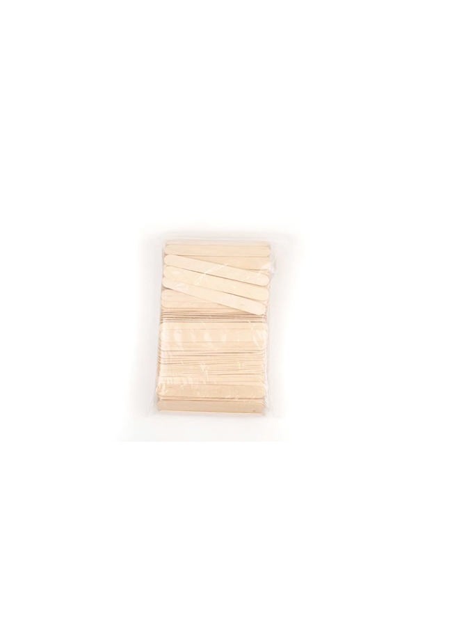 Huini 300 Count Salon Waxing Hair Removal Large Wooden Spatulas Wax Applicator 6 x 3/4in - Image 5