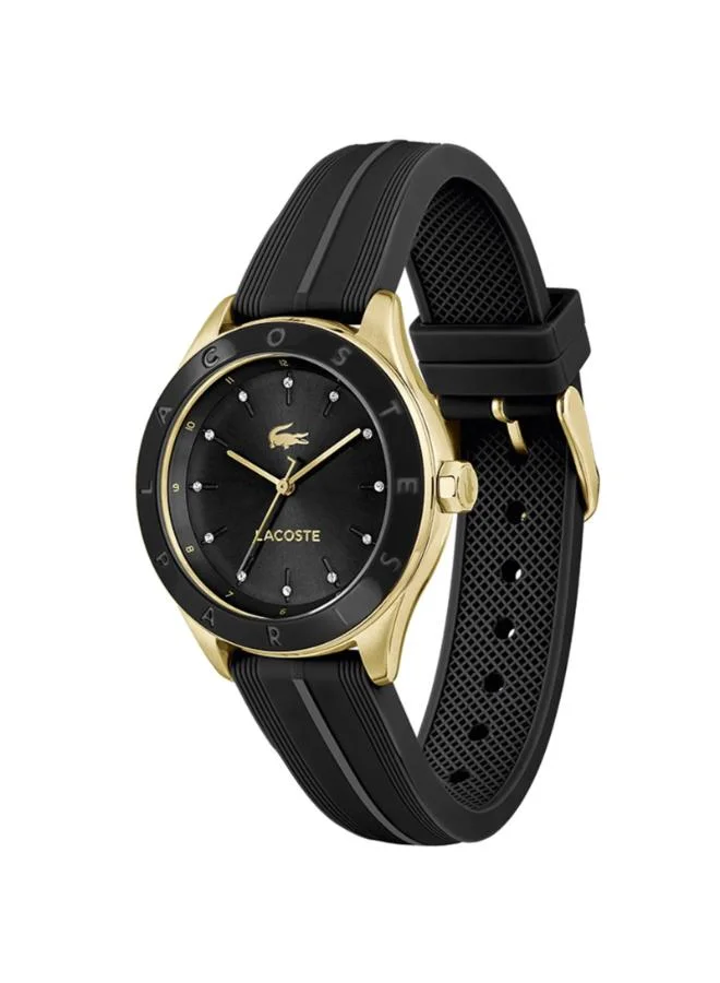 LACOSTE  Quartz Analog Watch with Black Silicone Strap for Women | Best Price UAE