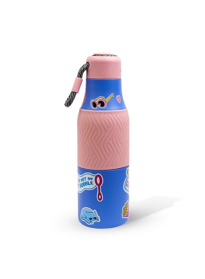 Rabitat Rabitat ZAPPY Stainless Steel Water Bottle- 2 Years Brand Warranty Laven Rebel 700ml | 12 Hours Hot & 18 Hours Cold | Kids Water Bottle for School | Insulated Leakproof & Durable Flask - Image 1