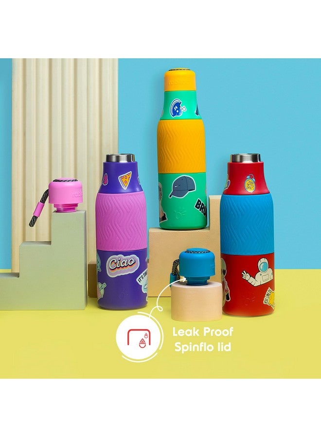 Rabitat Rabitat ZAPPY Stainless Steel Water Bottle- 2 Years Brand Warranty Laven Rebel 700ml | 12 Hours Hot & 18 Hours Cold | Kids Water Bottle for School | Insulated Leakproof & Durable Flask - Image 5