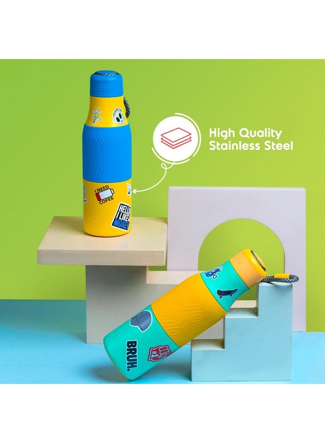 Rabitat Rabitat ZAPPY Stainless Steel Water Bottle- 2 Years Brand Warranty Laven Rebel 700ml | 12 Hours Hot & 18 Hours Cold | Kids Water Bottle for School | Insulated Leakproof & Durable Flask - Image 3