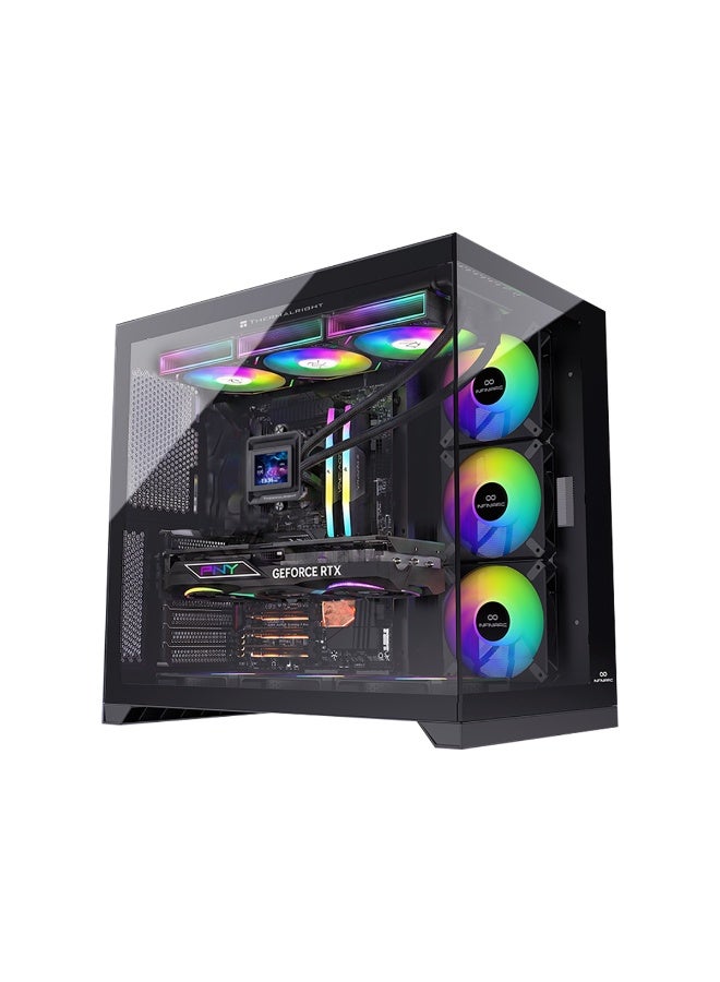 INFINIARC RTX 5070 GAMING DESKTOP PC (CUBE Case, B860 Motherboard, RTX 5070 12GB GPU, Core Ultra 7 265F CPU, 16GB DDR5 RAM, 1TB SSD M.2, 360mm ARGB Liquid Cooler, 750W Gold PSU, Windows Pro) Black black - Image 3