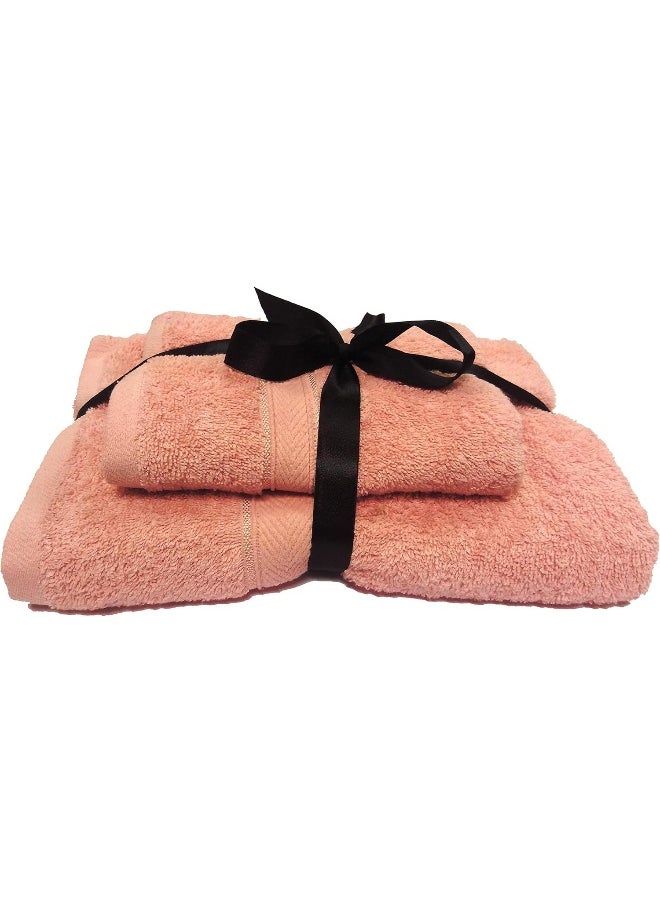 Princess Princess Terry Towel 2Pcs Set Peach, Orange, Terrycloth Material 
