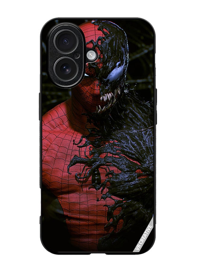 Protective Case Cover For Apple iPhone 17 Spiderman Design Multicolour