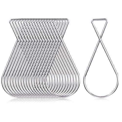 SS304 Ceiling Hooks 50 Pack Rustproof Drop Ceiling Clips for Hanging DecorLightsPlants Easy Install Grid Hooks for HomeOfficeWeddingClassroom 10lb Capacity No Damage Hangers