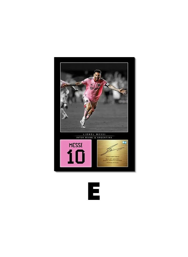 Nariele New football Star Frameless Home Decoration Wall Painting Poster